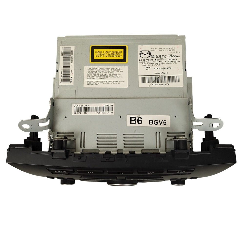 2012 2013 Mazda 3 AM FM CD Player Radio Receiver Factory Head Unit OEM 14794356 - Picture 3 of 10